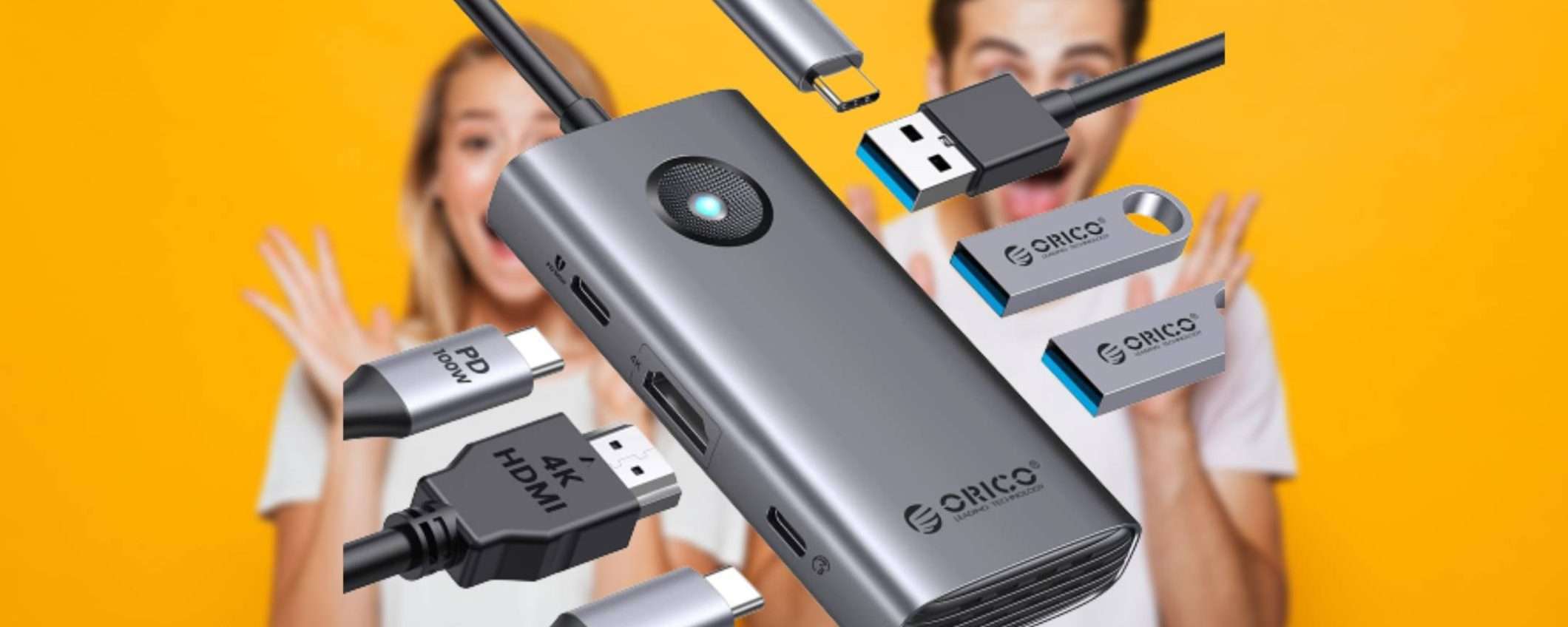 Follia Amazon: docking station 6 in 1 a meno di 14€?! Ti basta usare il coupon per uno sconto del 50% Follia Amazon: docking station 6 in 1 a meno di 14€?! Ti basta usare il coupon per uno sconto del 50%