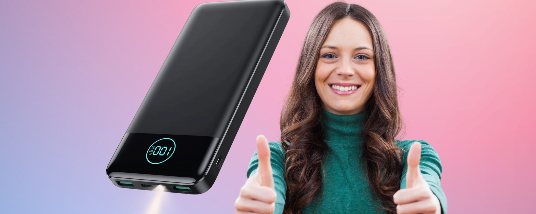 Power Bank Ultrasottile AXNEB: offerta LAMPO con COUPON di Amazon Power Bank Ultrasottile AXNEB: offerta LAMPO con COUPON di Amazon