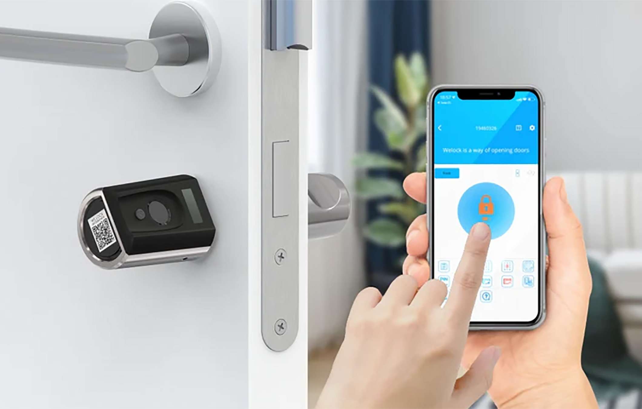 Serratura Smart WELOCK Touch41 - Sblocco Con Impronta, APP, Bluetooth E Carta RFID Per Porte Blindate - Foto 9