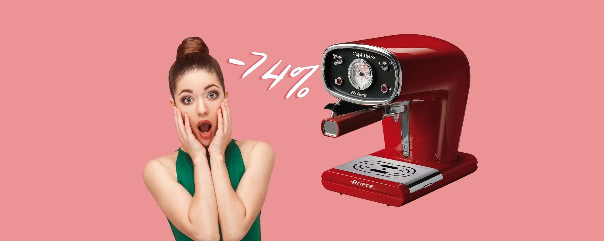 Ariete lancia la BOMBA: macchina per caffè in cialda e in polvere al 74% Ariete lancia la BOMBA: macchina per caffè in cialda e in polvere al 74%