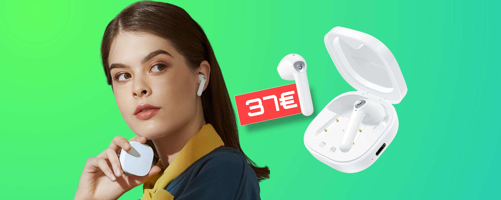 Auricolari SoundPEATS quasi regalati grazie ai 2 SCONTI: solo 37€ Auricolari SoundPEATS quasi regalati grazie ai 2 SCONTI: solo 37€