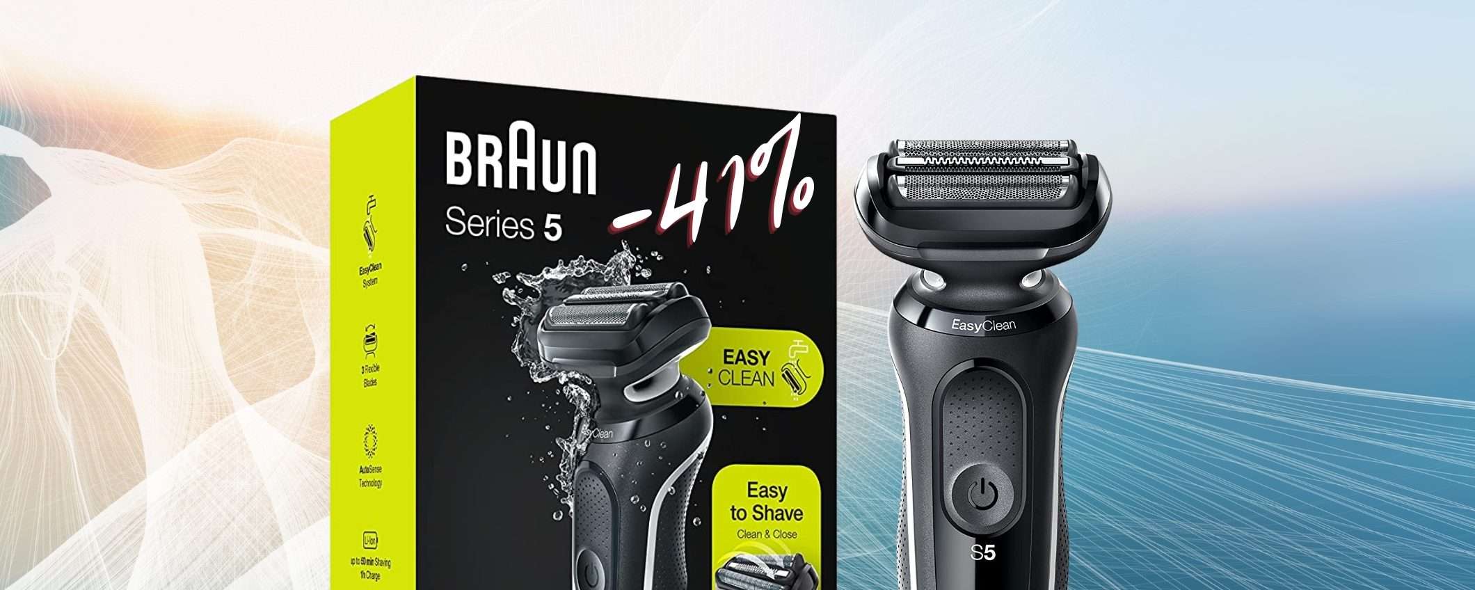 Braun Serie 5: il rasoio elettrico definitivo CROLLA su Amazon al 41% Braun Serie 5: il rasoio elettrico definitivo CROLLA su Amazon al 41%
