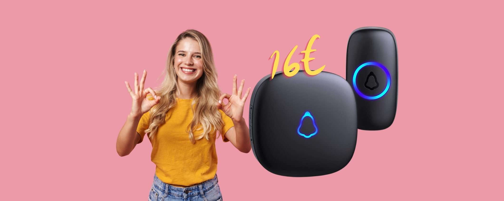 Campanello wireless impermeabile, portata di 300m, BOMBA a 16€ Campanello wireless impermeabile, portata di 300m, BOMBA a 16€