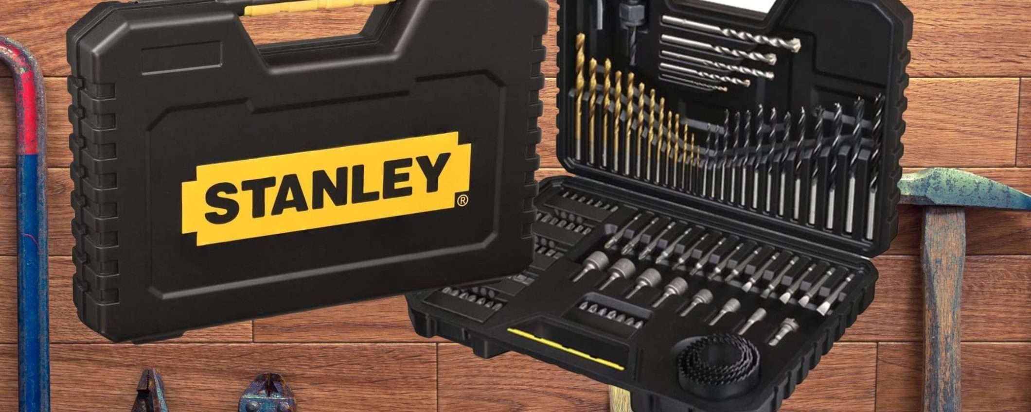 Stanley: mega kit 100 in 1 a 23€, BOMBA fai da te su Amazon Stanley: mega kit 100 in 1 a 23€, BOMBA fai da te su Amazon