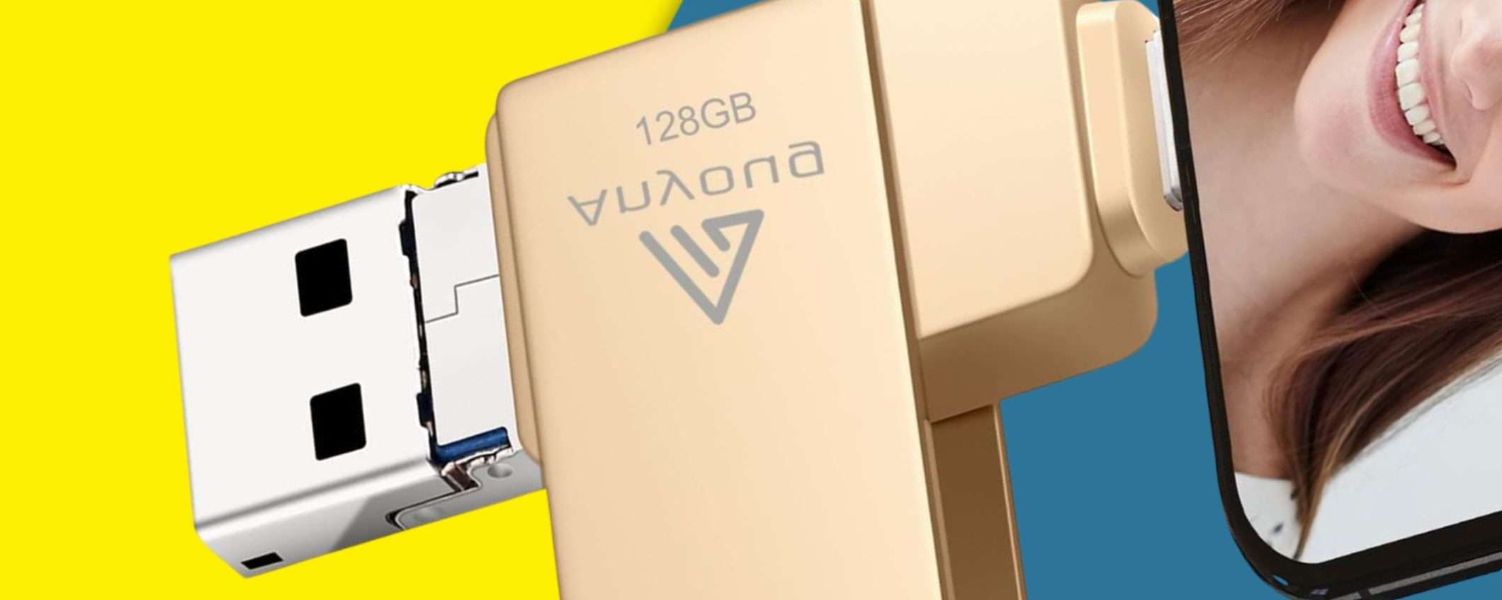 Memoria piena su iPhone? Subito 128GB in più con questa GENIALATA a 22€ (-45%) Memoria piena su iPhone? Subito 128GB in più con questa GENIALATA a 22€ (-45%)