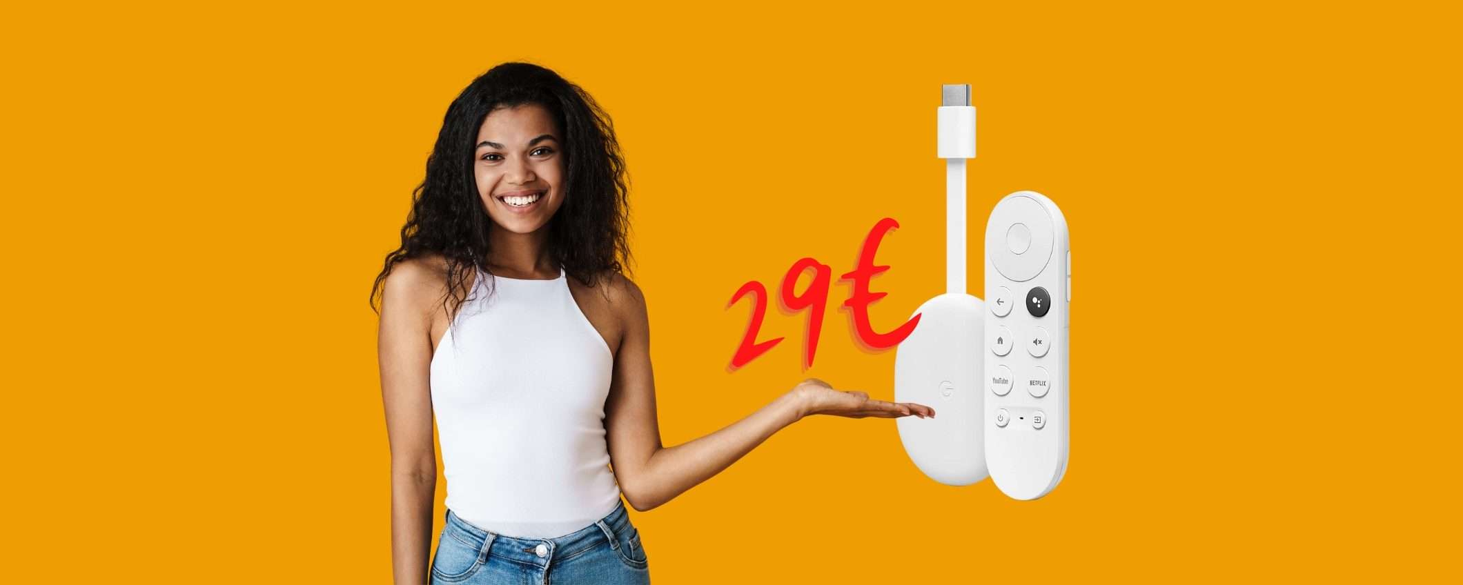 Chromecast con Google TV e comandi vocali a MENO di 30€ Chromecast con Google TV e comandi vocali a MENO di 30€