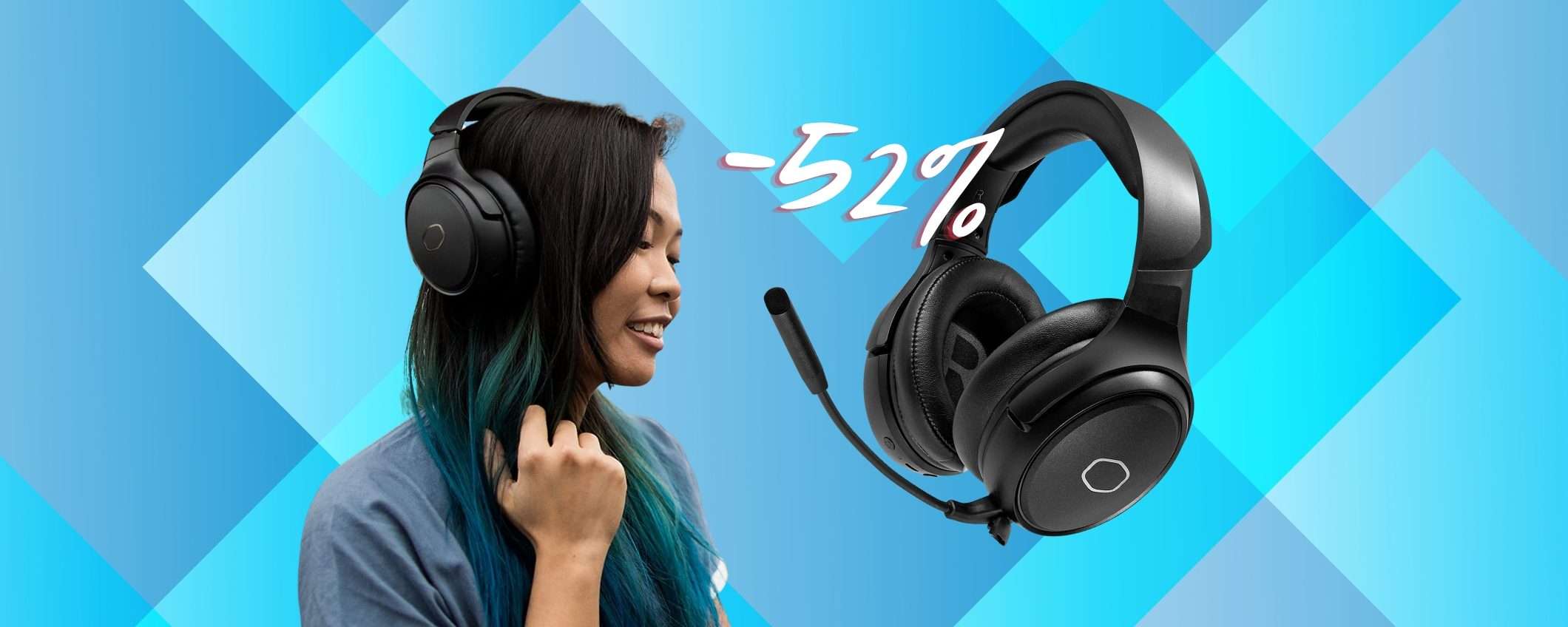 Cooler Master: cuffie gaming wireless EPICHE a prezzo SHOCK (-52%) Cooler Master: cuffie gaming wireless EPICHE a prezzo SHOCK (-52%)