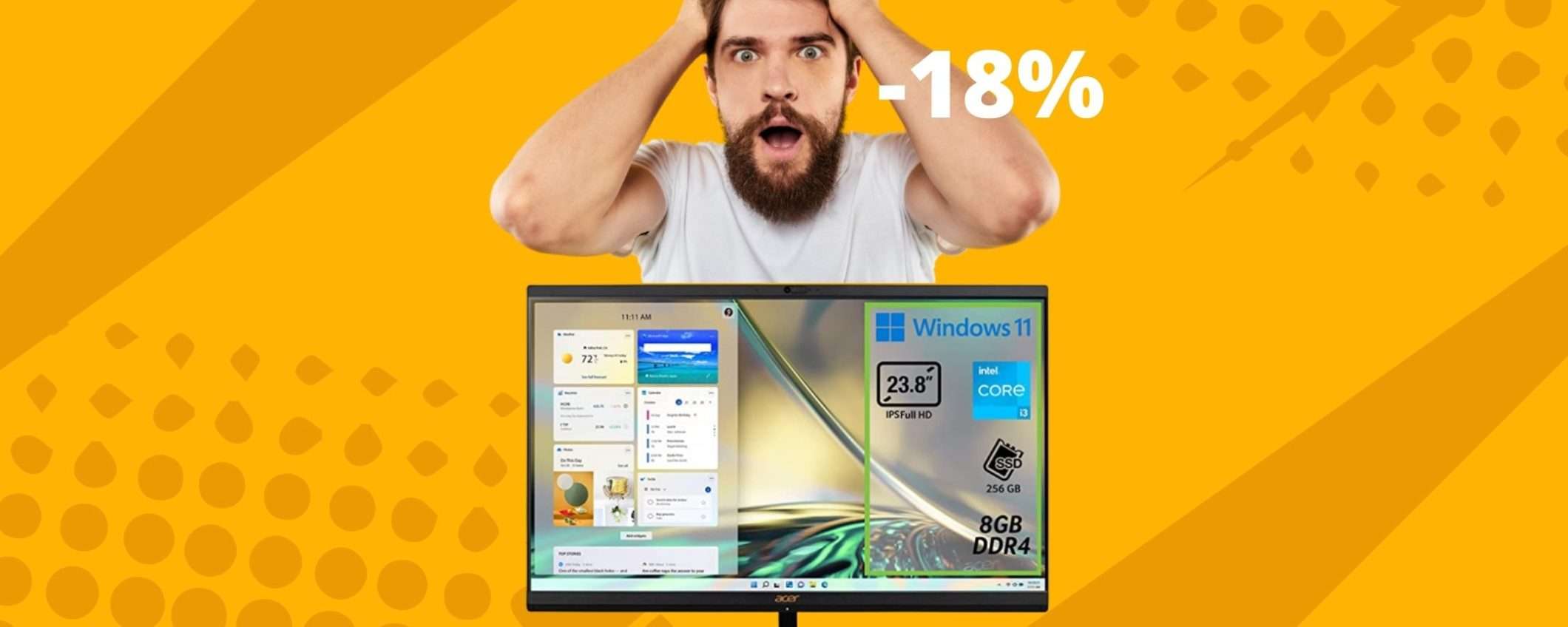 Acer Aspire C24-1700: un PC All in One dal prezzo super scontato Acer Aspire C24-1700: un PC All in One dal prezzo super scontato
