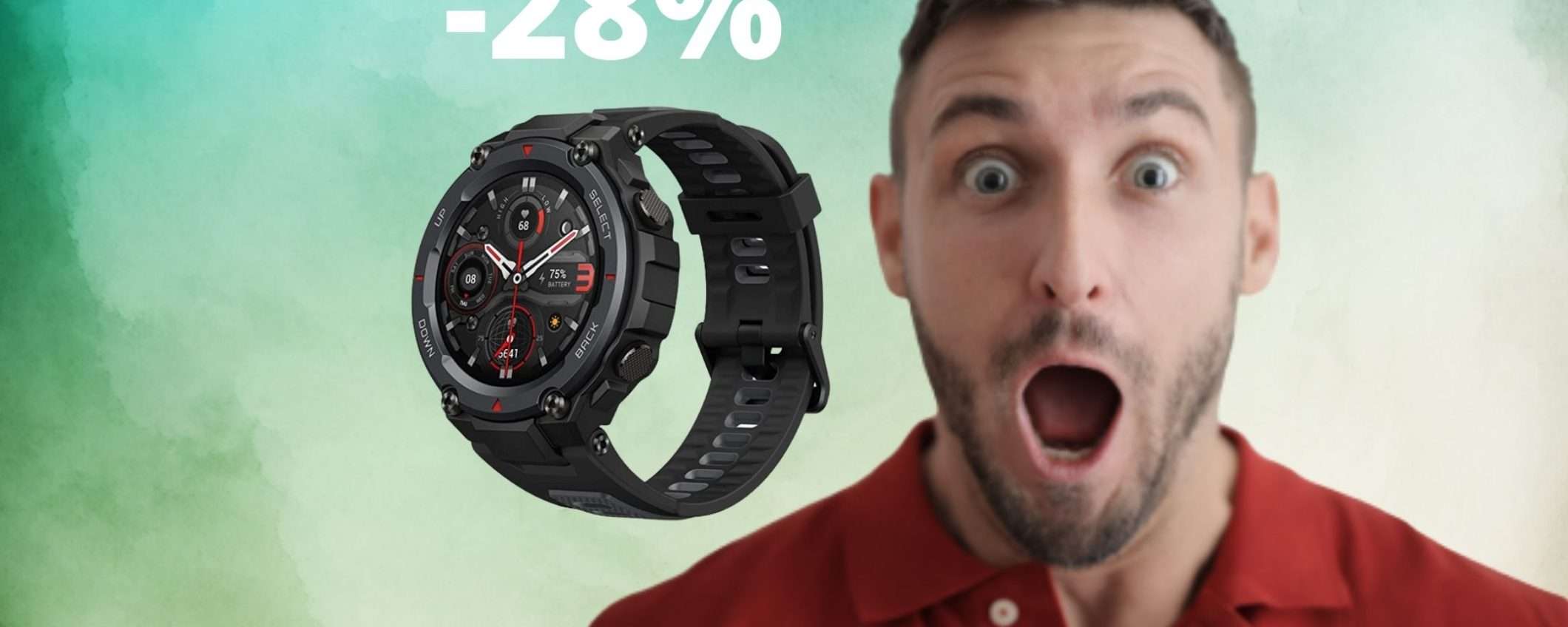 Amazfit T-Rex Pro: lo smartwatch per veri sportivi, finalmente in sconto
