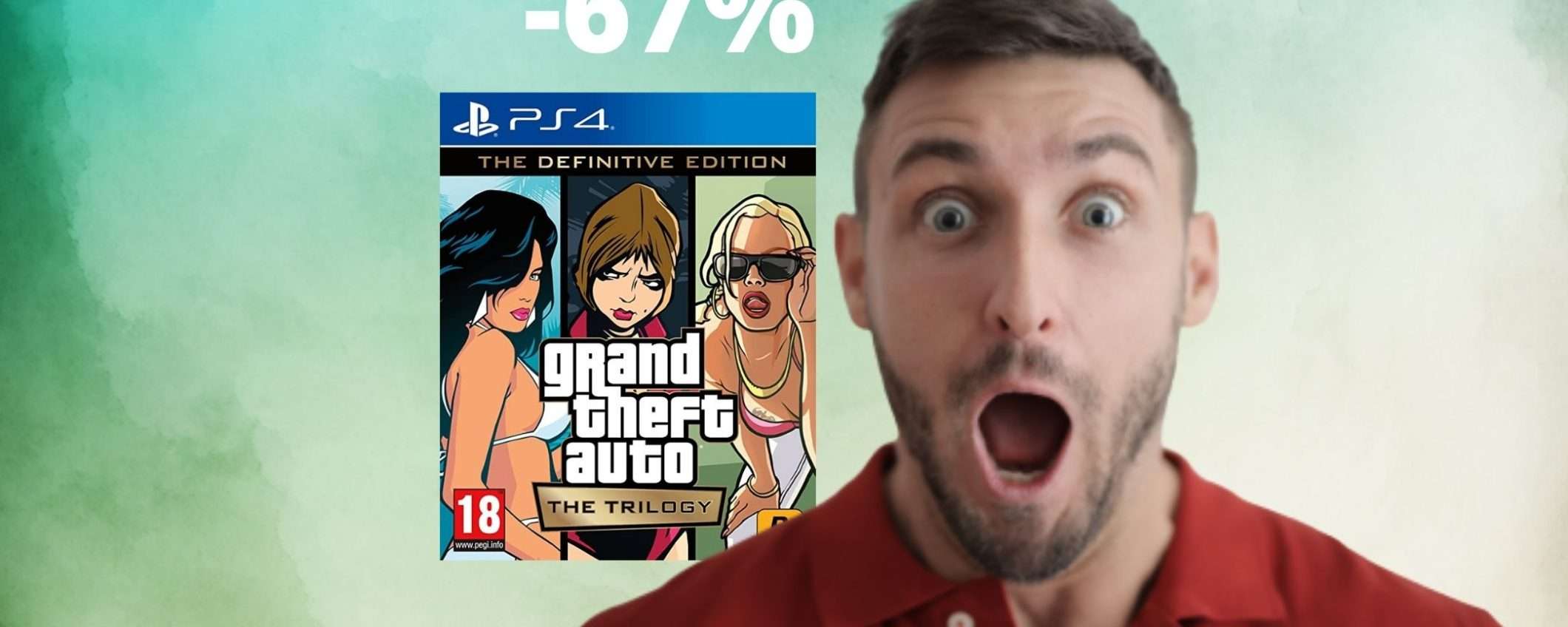 Grand Theft Auto - The Trilogy: sconto ASSURDO del 67% Grand Theft Auto - The Trilogy: sconto ASSURDO del 67%