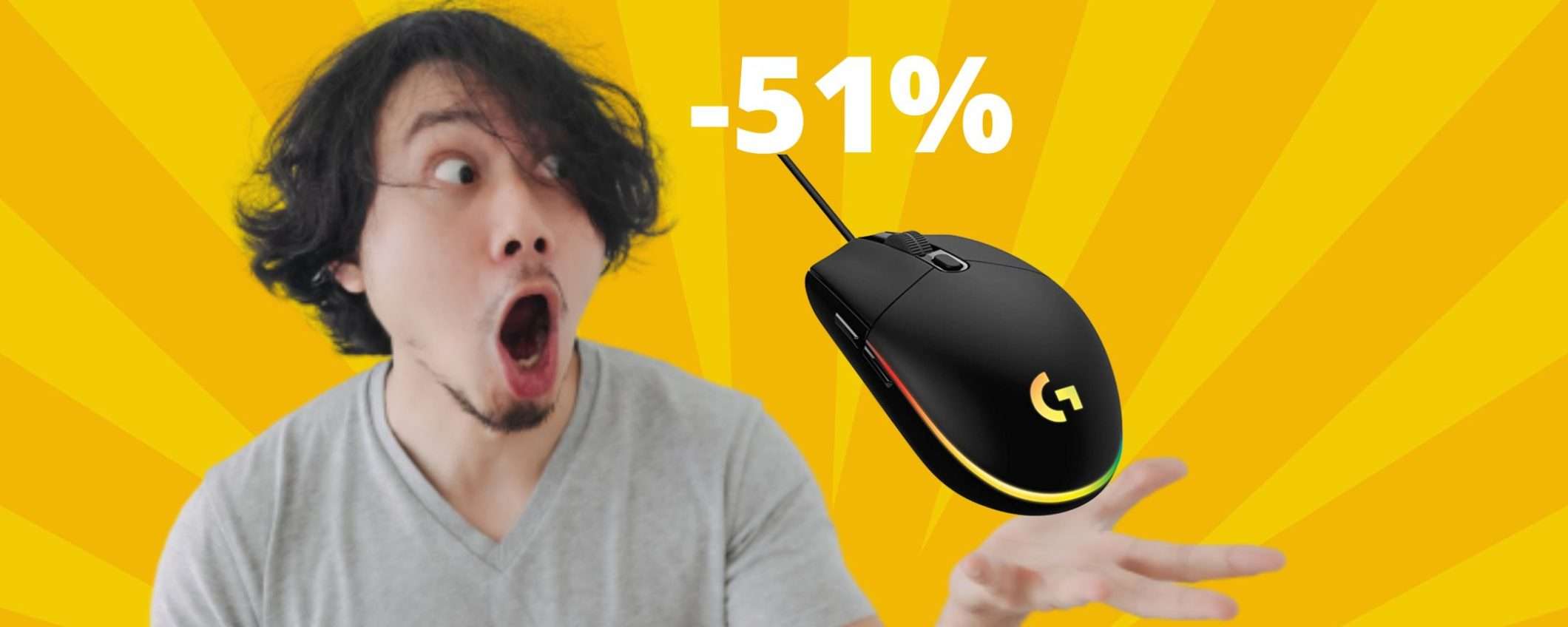 Logitech G203: mouse da gaming di fascia alta, a metà prezzo Logitech G203: mouse da gaming di fascia alta, a metà prezzo