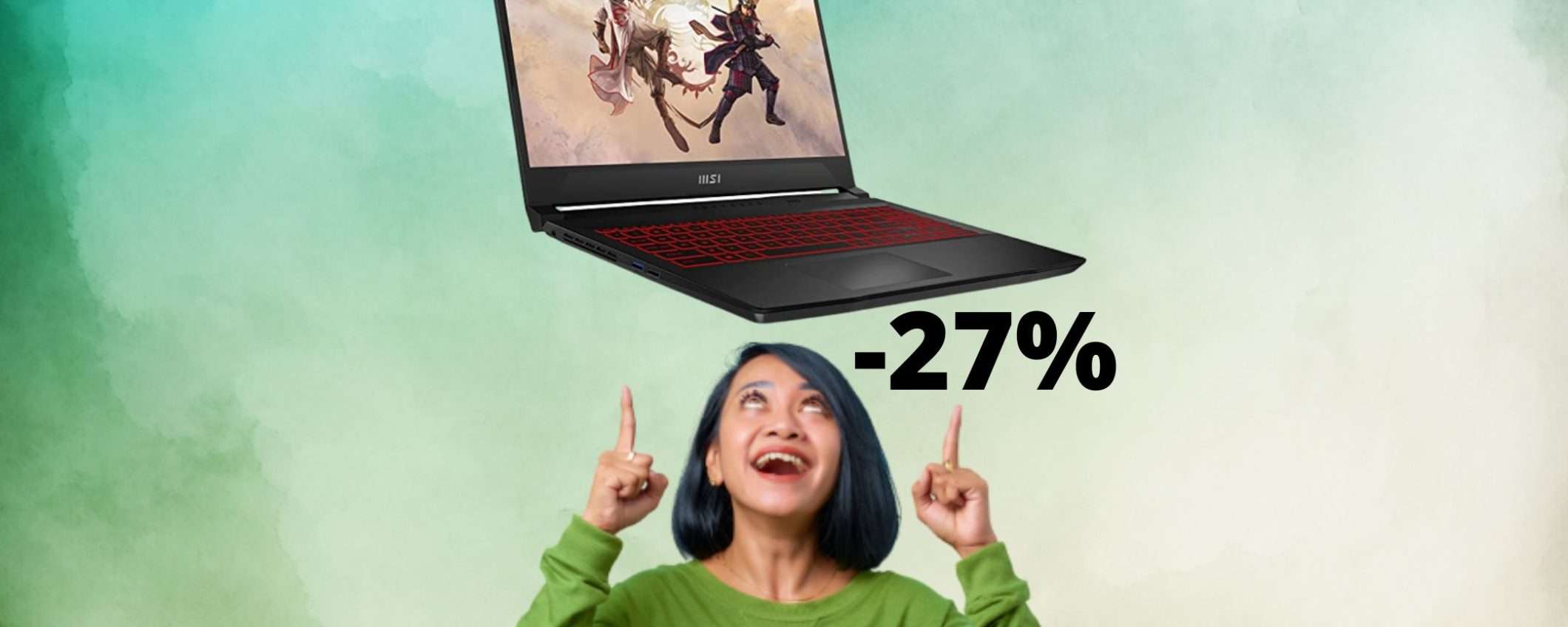 MSI Katana GF66: PC da gaming ad alte prestazioni (-27%) MSI Katana GF66: PC da gaming ad alte prestazioni (-27%)