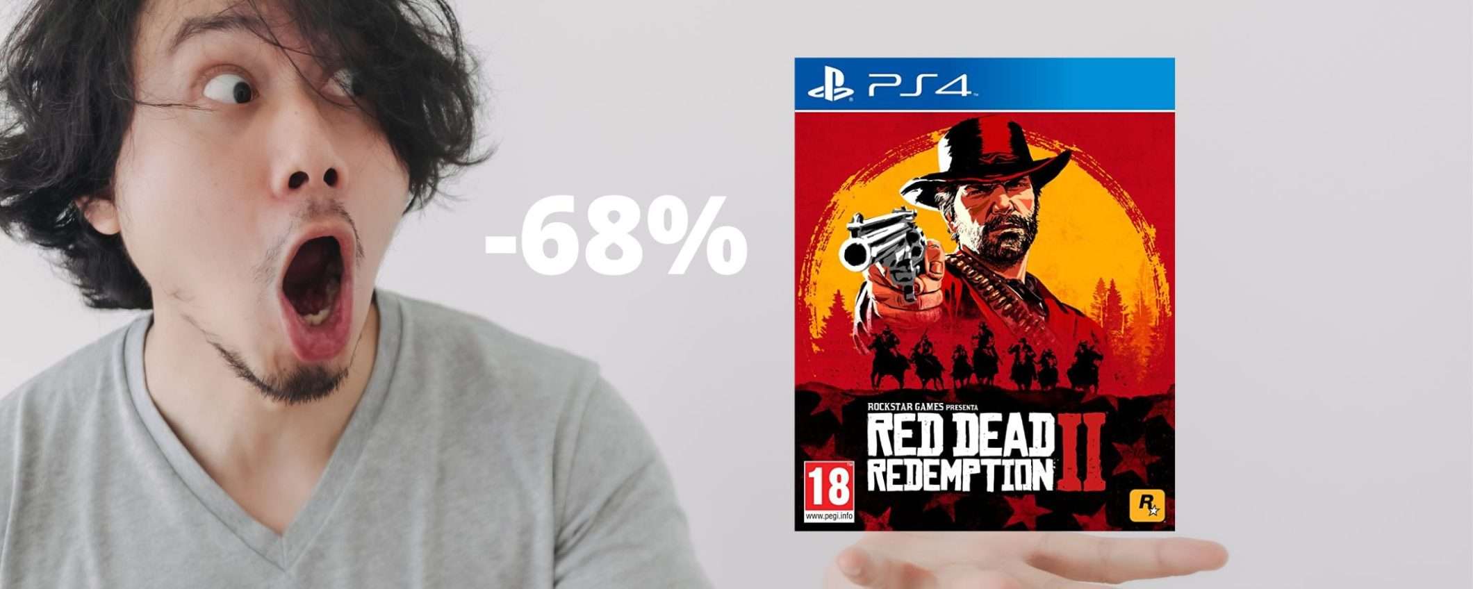 Red Dead Redemption 2: sconto FOLLE del 68% Red Dead Redemption 2: sconto FOLLE del 68%