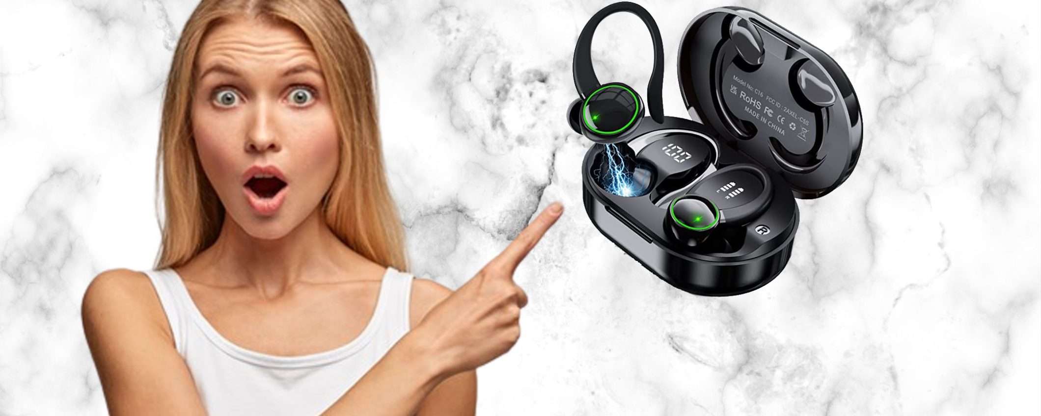 Cuffie Bluetooth sport Wireless a soli 29,99€ su Amazon(-57%) Cuffie Bluetooth sport Wireless a soli 29,99€ su Amazon(-57%)