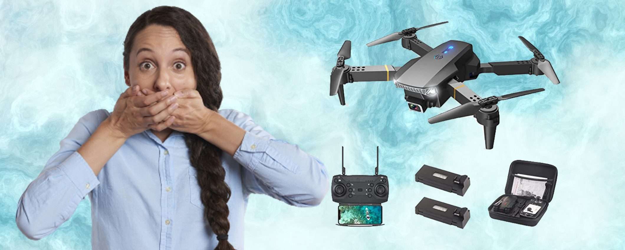 Drone con telecamera rotante a 360° oggi con sconto pazzesco a soli 42€ Drone con telecamera rotante a 360° oggi con sconto pazzesco a soli 42€