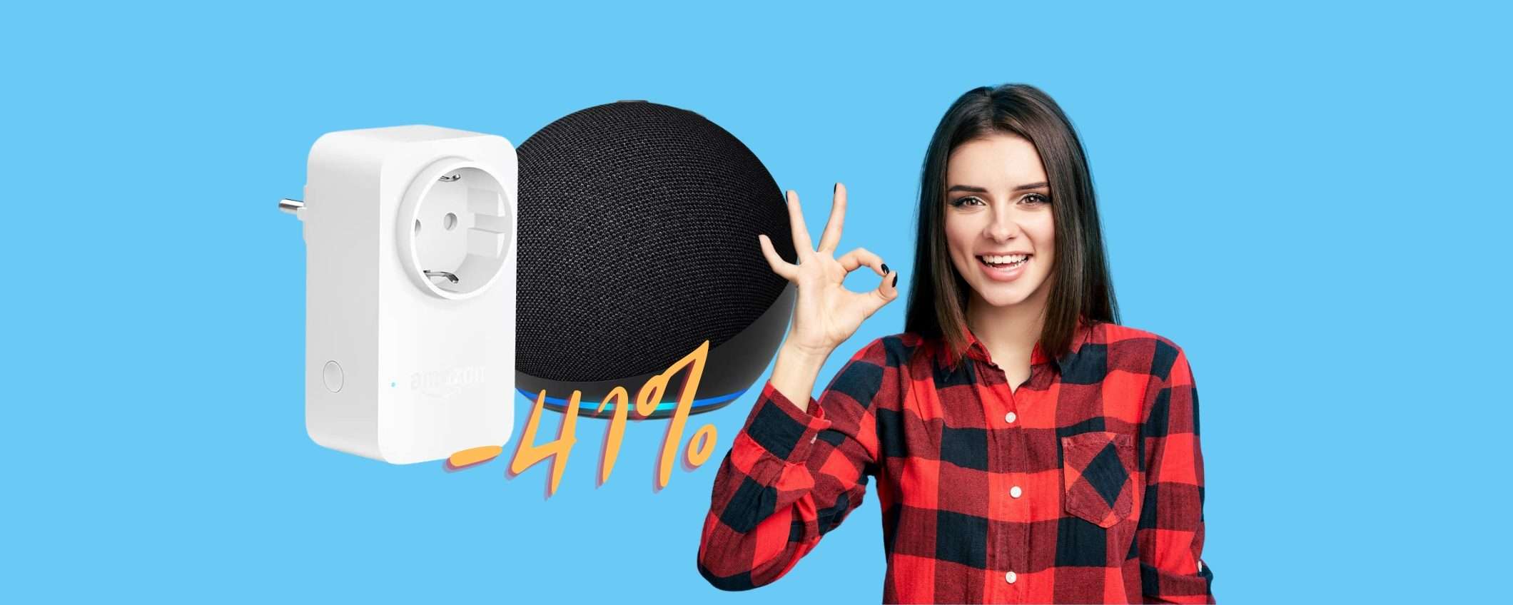 Echo Dot di 5ª generazione più presa smart WiFi a MENO di 50€ Echo Dot di 5ª generazione più presa smart WiFi a MENO di 50€