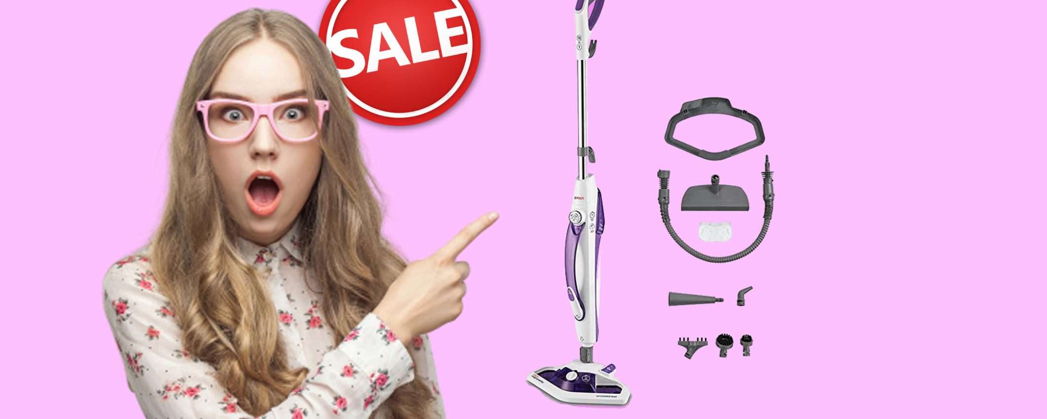 Vaporetto Polti 15 in 1 oggi tuo con sconto FOLLE del 36% su Amazon Vaporetto Polti 15 in 1 oggi tuo con sconto FOLLE del 36% su Amazon