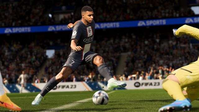 mbappe in azione a fifa 23