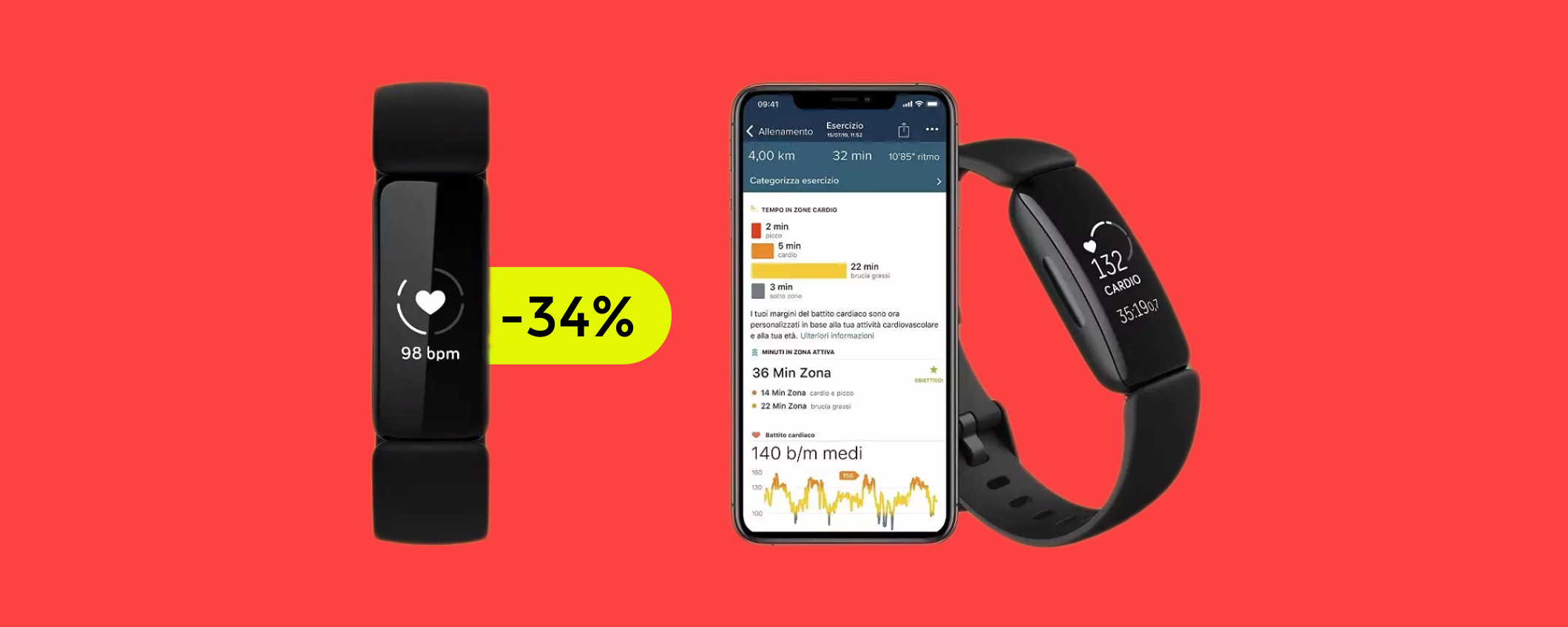 Fitbit Inspire 2 con sensore CARDIO: il prezzo precipita a soli 65€ Fitbit Inspire 2 con sensore CARDIO: il prezzo precipita a soli 65€