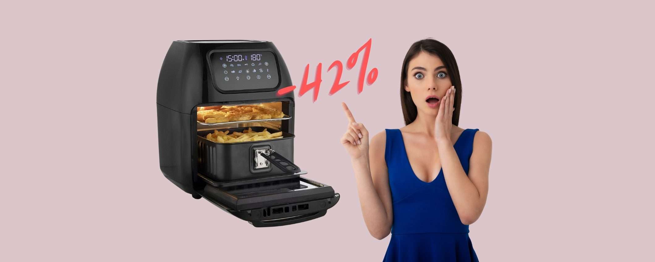 FOLLIA eBay: friggitrice ad aria da 10L a 98€ con COUPON segreto FOLLIA eBay: friggitrice ad aria da 10L a 98€ con COUPON segreto