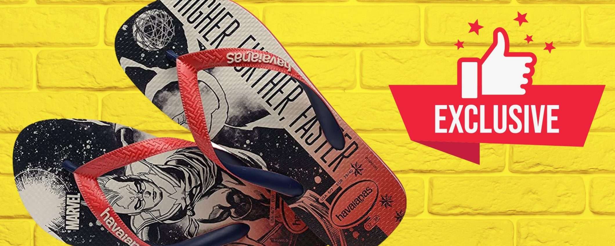 Infradito Havaianas Marvel da 9€: esclusiva Amazon PAZZESCA, prezzo mini Infradito Havaianas Marvel da 9€: esclusiva Amazon PAZZESCA, prezzo mini