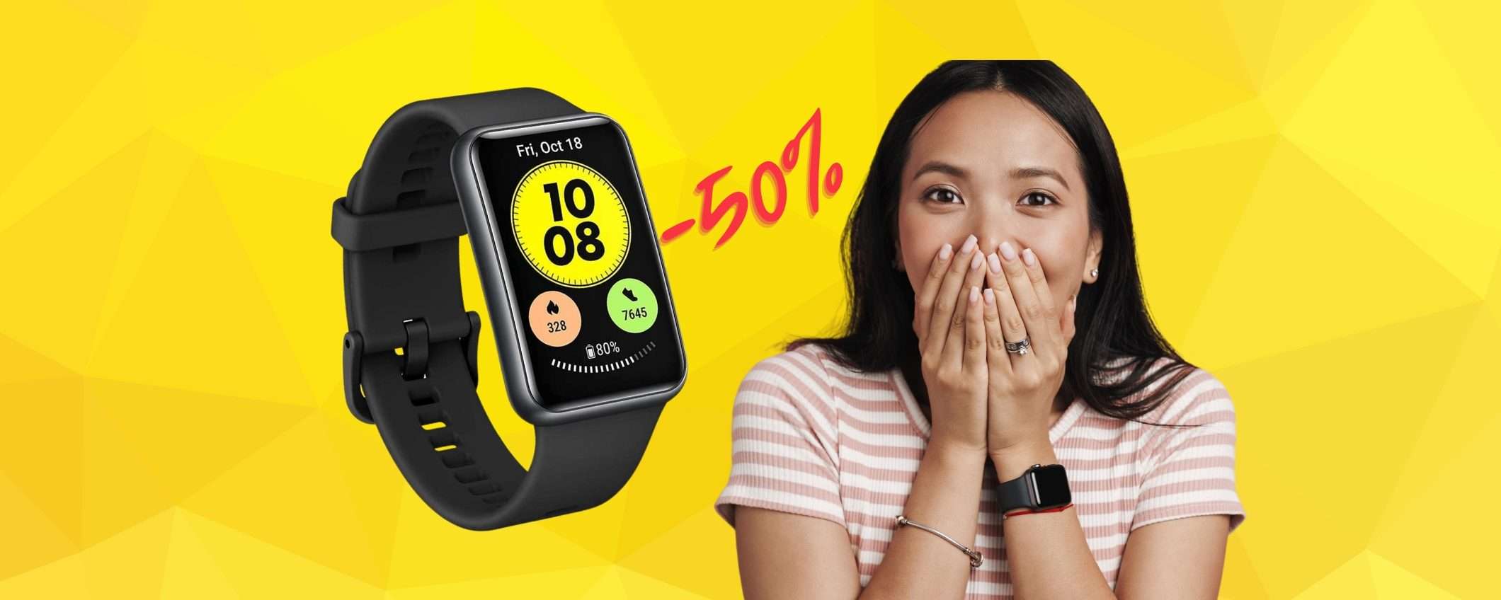 Huawei Watch Fit è lo smartwatch da comprare, ora al 50% su Amazon Huawei Watch Fit è lo smartwatch da comprare, ora al 50% su Amazon