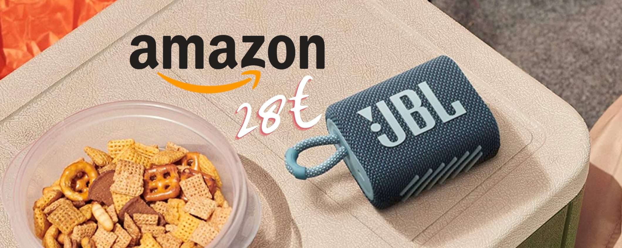 JBL GO 3: EPICO speaker Bluetooth portatile a 28€ su Amazon JBL GO 3: EPICO speaker Bluetooth portatile a 28€ su Amazon