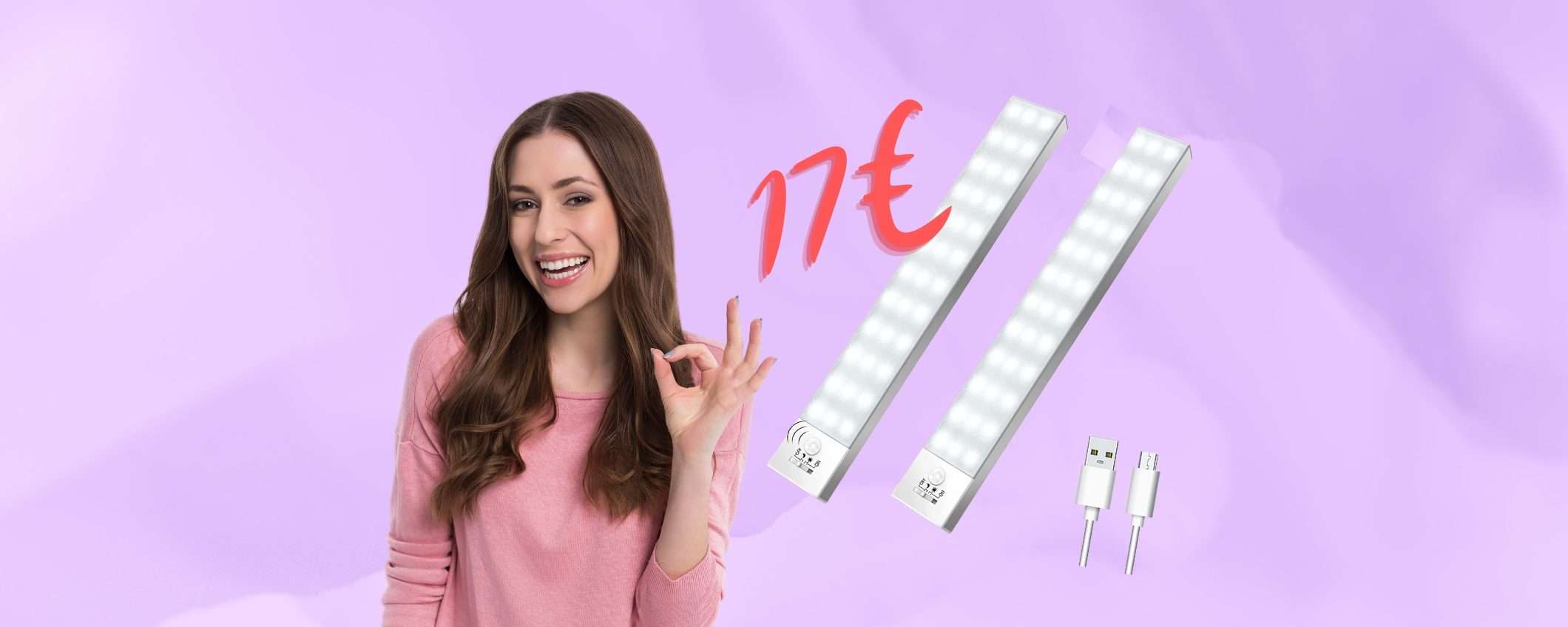 Lampade portatili con sensore di movimento che attacchi dove vuoi a 17€ Lampade portatili con sensore di movimento che attacchi dove vuoi a 17€