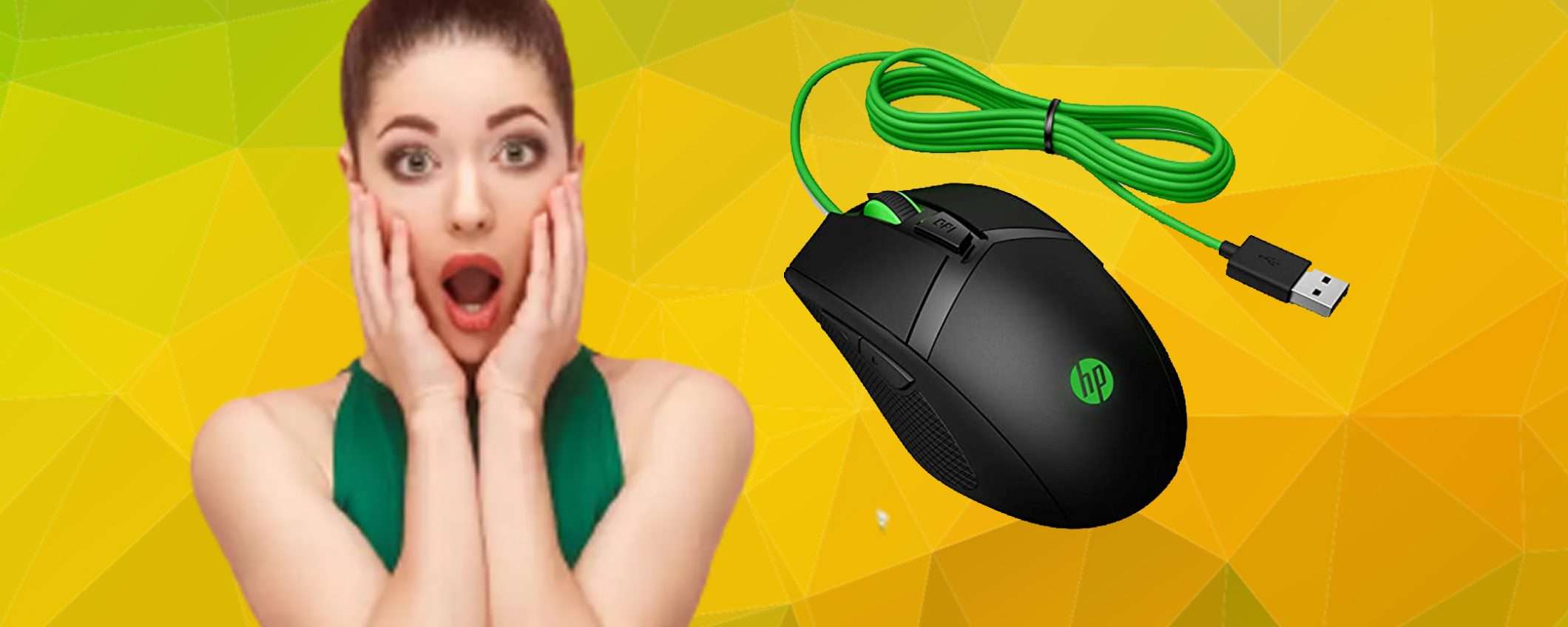 Mouse da Gaming HP Pavilion oggi quasi regalato con 71% di sconto Mouse da Gaming HP Pavilion oggi quasi regalato con 71% di sconto