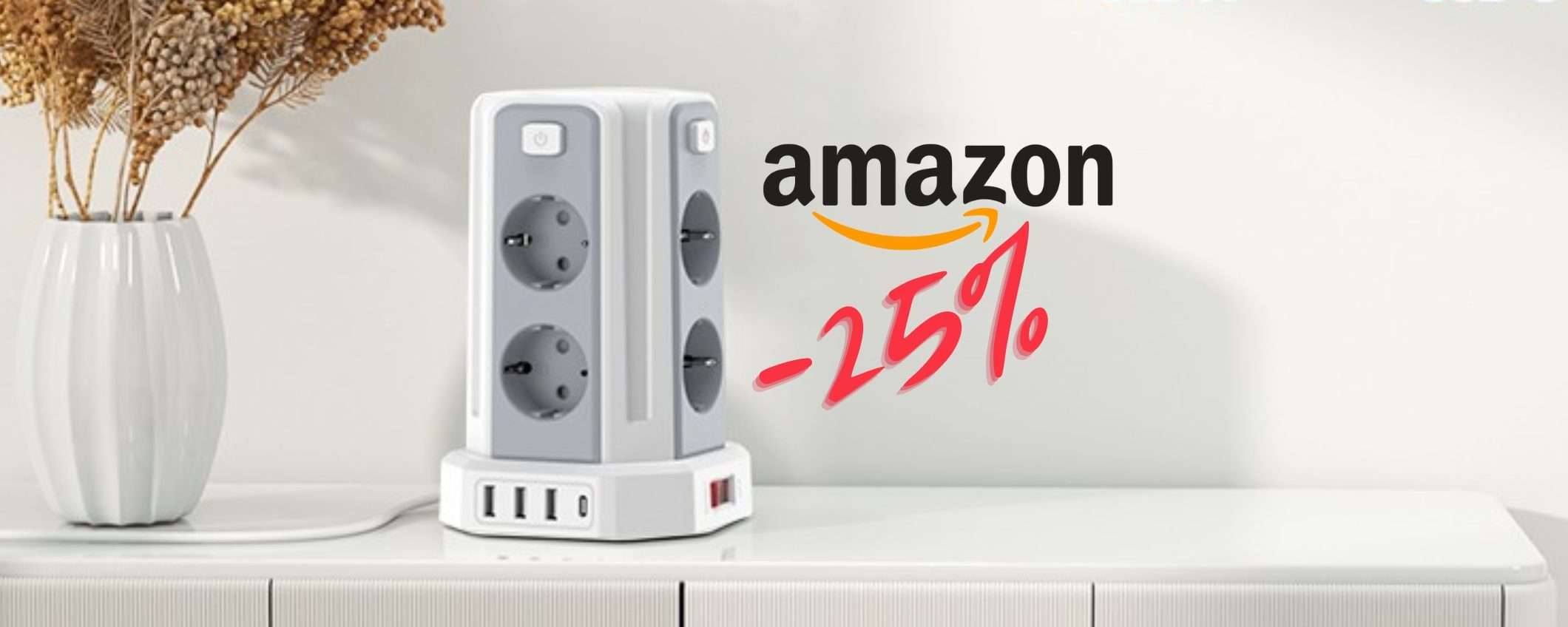 Multipresa verticale 12 in 1 GENIALE ed economica, ti bastano 26,99€ Multipresa verticale 12 in 1 GENIALE ed economica, ti bastano 26,99€