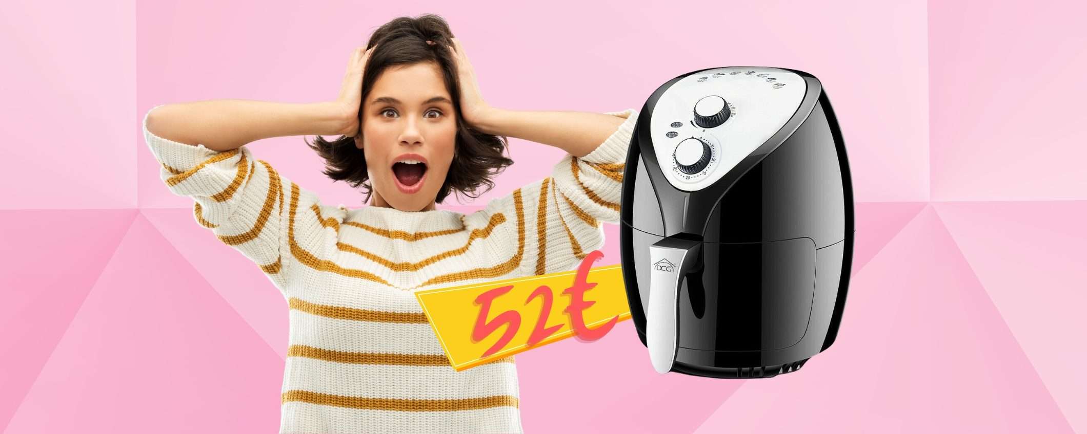 Offerta BOMBA su eBay: friggitrice ad aria da 3,2 litri a 52€