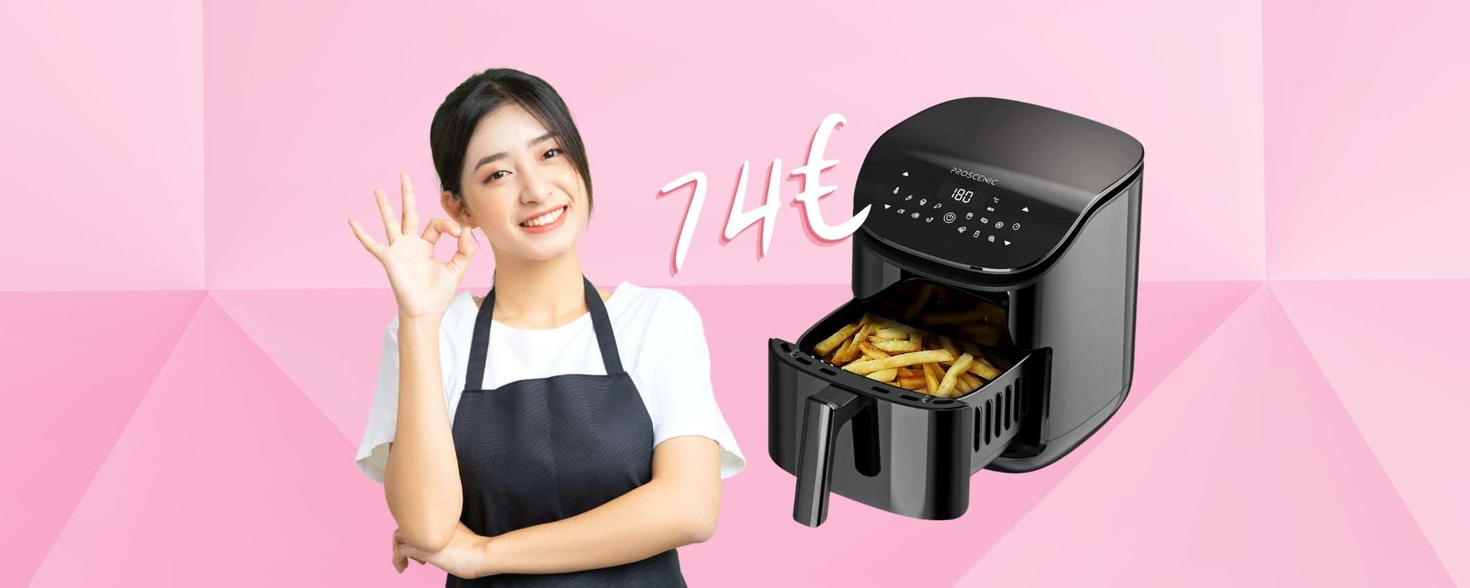 Proscenic T20: cibi sani e buoni con questa friggitrice ad aria a 74€ Proscenic T20: cibi sani e buoni con questa friggitrice ad aria a 74€