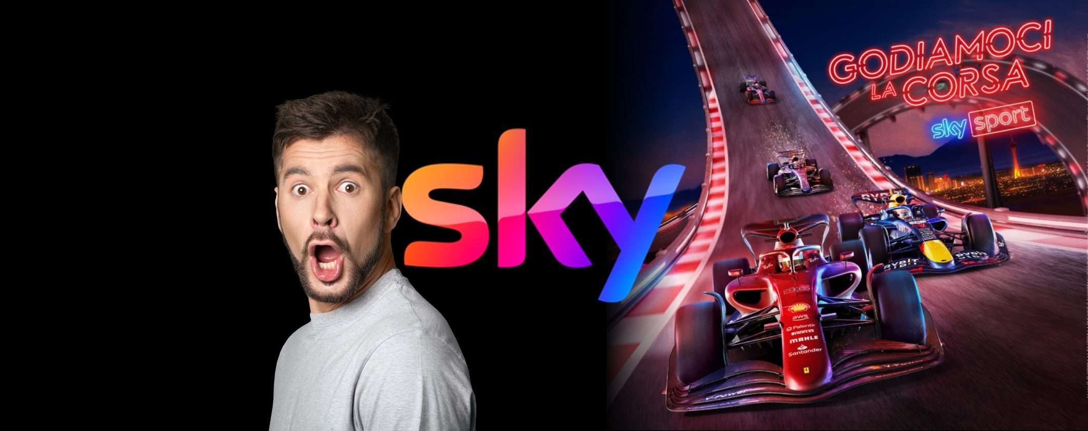Sky TV e Sport in esclusiva a metà prezzo, inclusa la Formula 1 Sky TV e Sport in esclusiva a metà prezzo, inclusa la Formula 1
