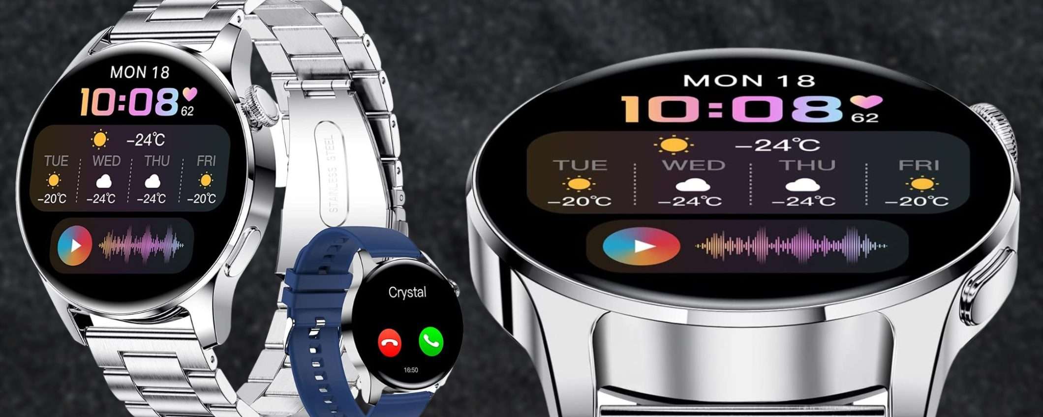 Solo 25€ per questo smartwatch che può anche telefonare: sconto 60% (Amazon) Solo 25€ per questo smartwatch che può anche telefonare: sconto 60% (Amazon)
