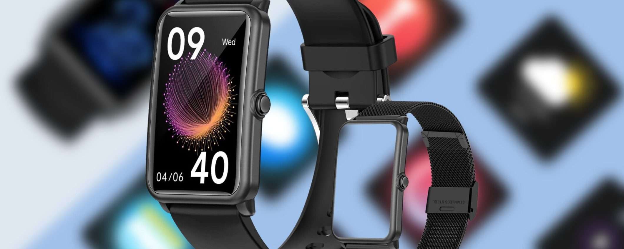 Solo 16€ per questo smartwatch con 2 cinturini: PREZZACCIO Amazon limitato Solo 16€ per questo smartwatch con 2 cinturini: PREZZACCIO Amazon limitato