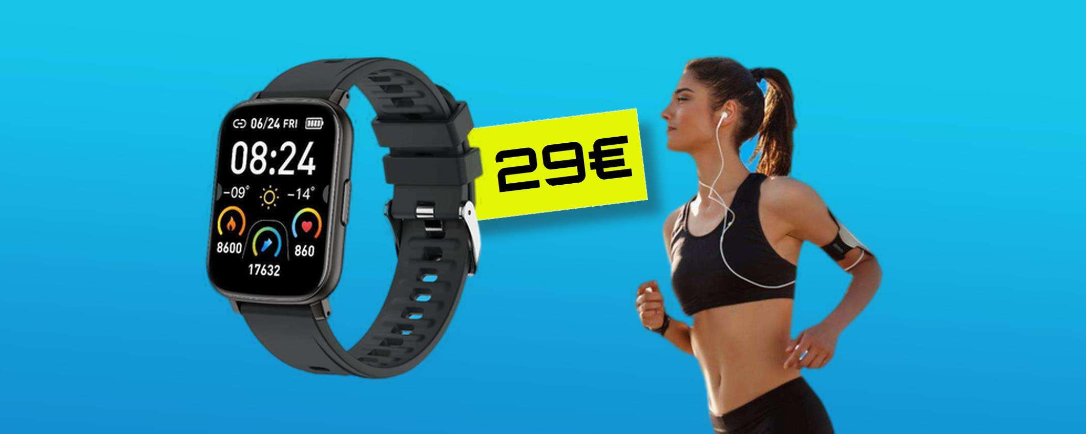 Smartwatch completissimo a soli 29€: un SOGNO per gli sportivi Smartwatch completissimo a soli 29€: un SOGNO per gli sportivi