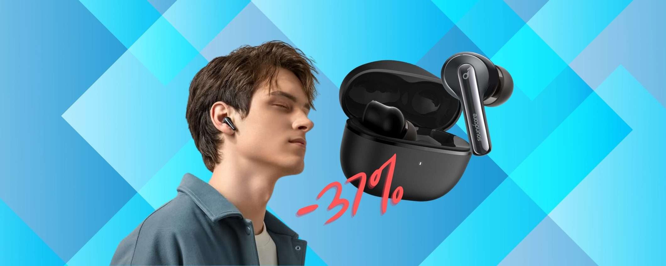 Soundcore P3i: auricolari wireless a prezzo WOW (-37%)