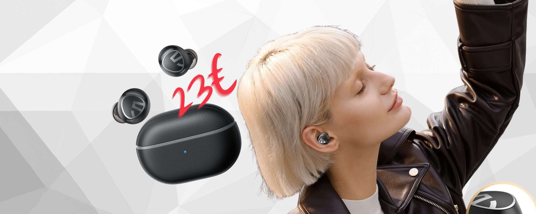 SoundPEATS Free 2: auricolari wireless in OFFERTA lampo a 23€ SoundPEATS Free 2: auricolari wireless in OFFERTA lampo a 23€