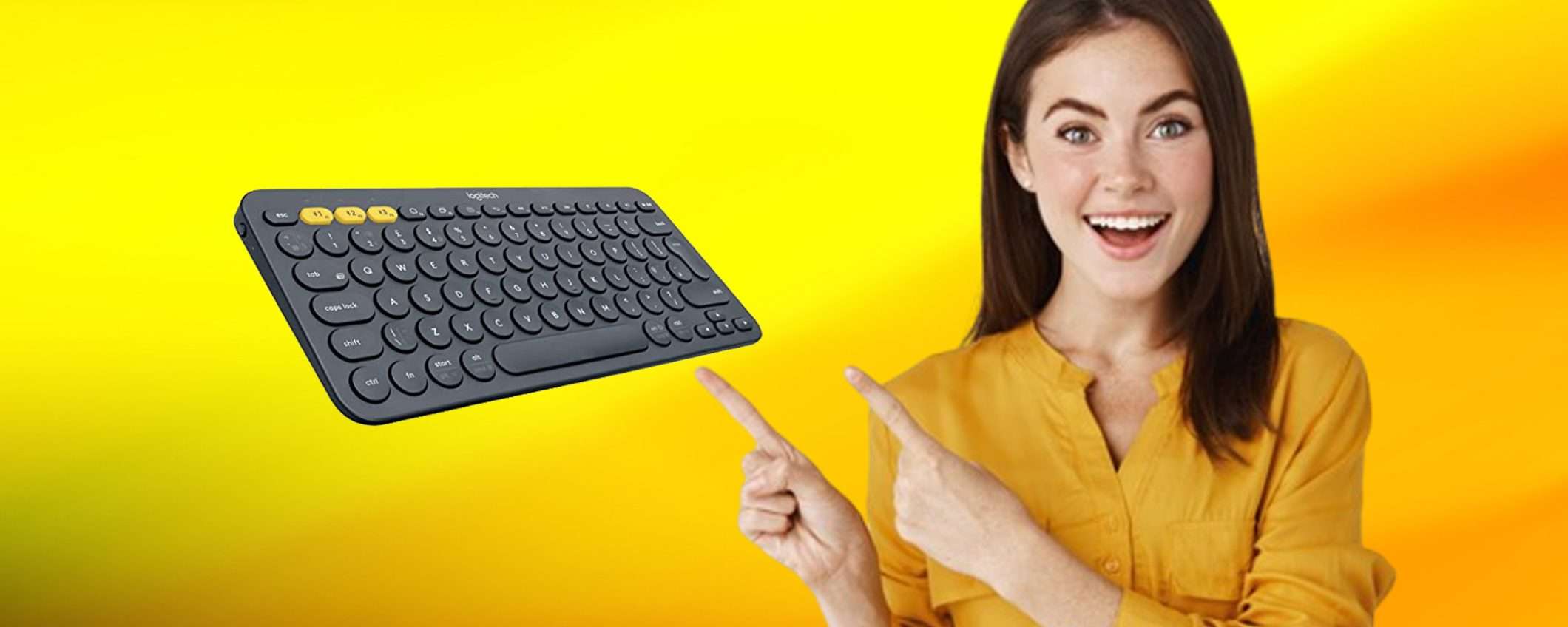 Tastiera Bluetooth Logitech K380 Multi-Device: sconto folle Amazon(-47%) Tastiera Bluetooth Logitech K380 Multi-Device: sconto folle Amazon(-47%)