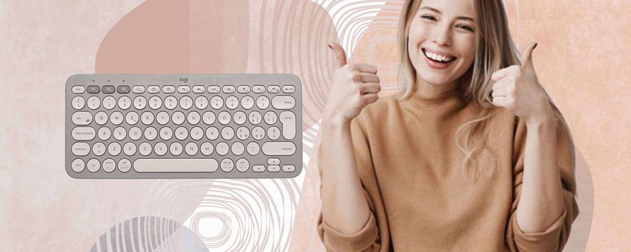 Tastiera Wireless Logitech tua con il 41% di sconto, solo su Amazon Tastiera Wireless Logitech tua con il 41% di sconto, solo su Amazon