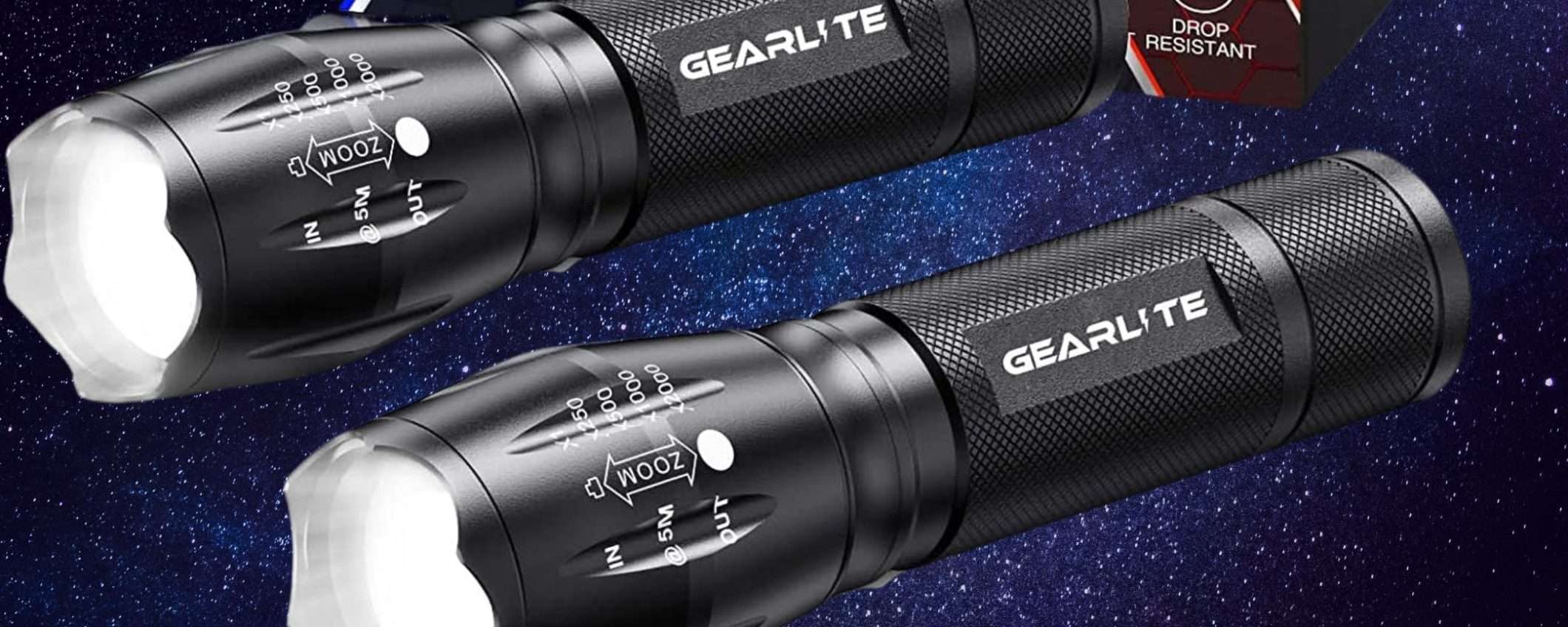 Impressionante torcia 2000 lumen a 5,50€: occasione Amazon PAZZESCA Impressionante torcia 2000 lumen a 5,50€: occasione Amazon PAZZESCA