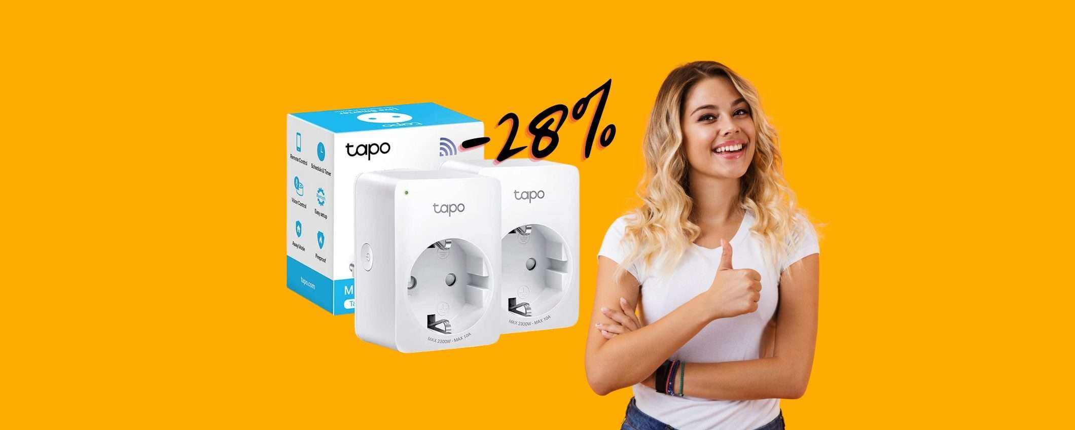 TP-Link Tapo P100: 2 prese WiFi per una casa domotica a MENO di 18€