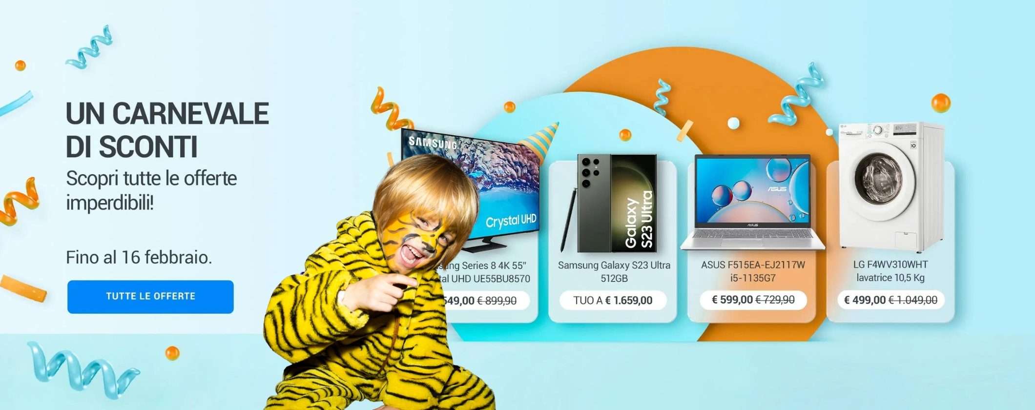 Volantino Unieuro: scopri tutte le migliori offerte di Un Carnevale di Sconti Volantino Unieuro: scopri tutte le migliori offerte di Un Carnevale di Sconti
