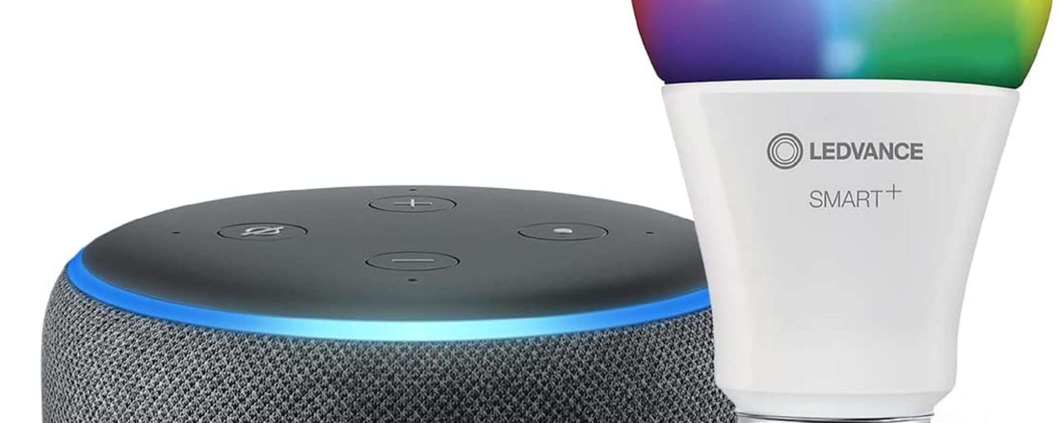 Echo Dot 3 + lampadina Smart a un prezzo BOMBA: -54% Echo Dot 3 + lampadina Smart a un prezzo BOMBA: -54%