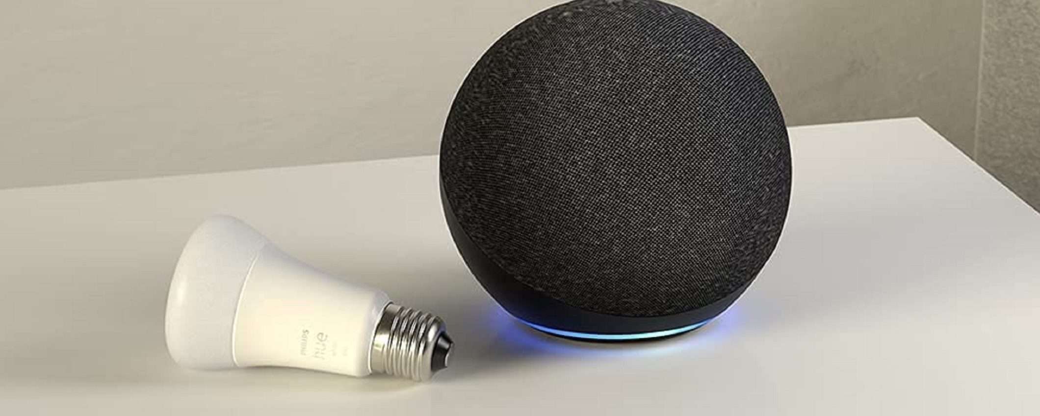 Amazon Echo 4 a 84€ con lampadina Philips Hue compresa nel prezzo Amazon Echo 4 a 84€ con lampadina Philips Hue compresa nel prezzo
