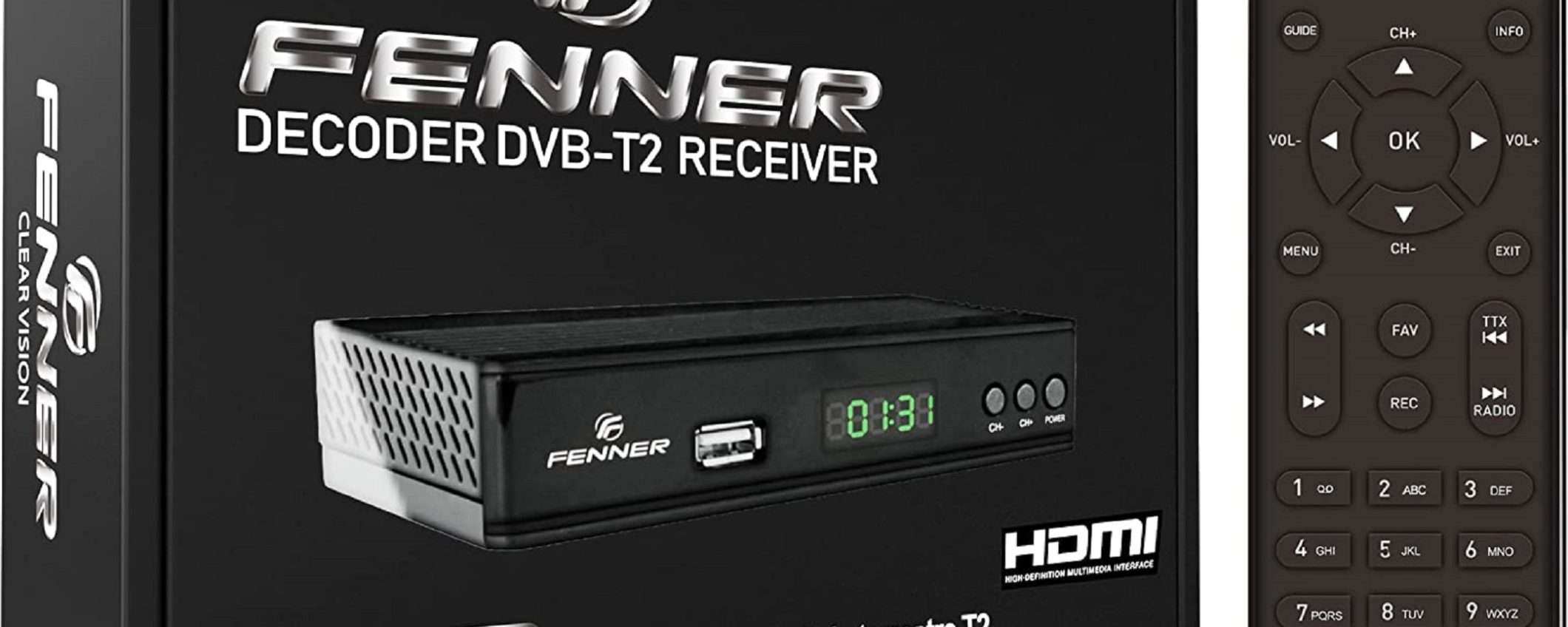 Decoder Digitale Terrestre Fenner con telecomando 2-in-1 a soli 19€ Decoder Digitale Terrestre Fenner con telecomando 2-in-1 a soli 19€