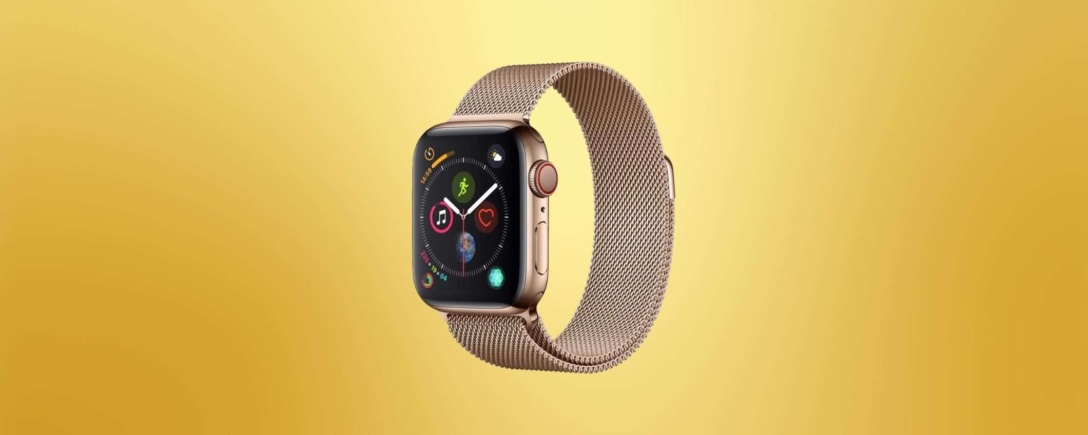 Apple Watch Series 4 GPS + Cellular: prezzo SBRICIOLATO su Amazon (-40%) Apple Watch Series 4 GPS + Cellular: prezzo SBRICIOLATO su Amazon (-40%)