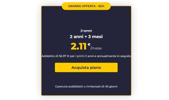 Grande offerta Cyberghost VPN
