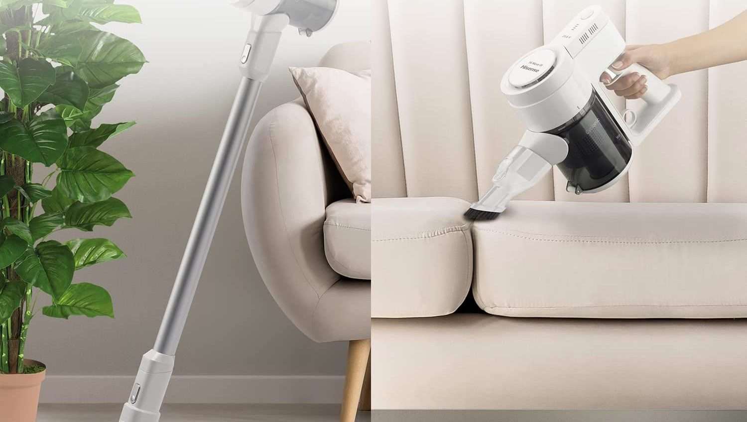 Questo aspirapolvere senza fili dell'HiSense è in forte sconto su Amazon Questo aspirapolvere senza fili dell'HiSense è in forte sconto su Amazon