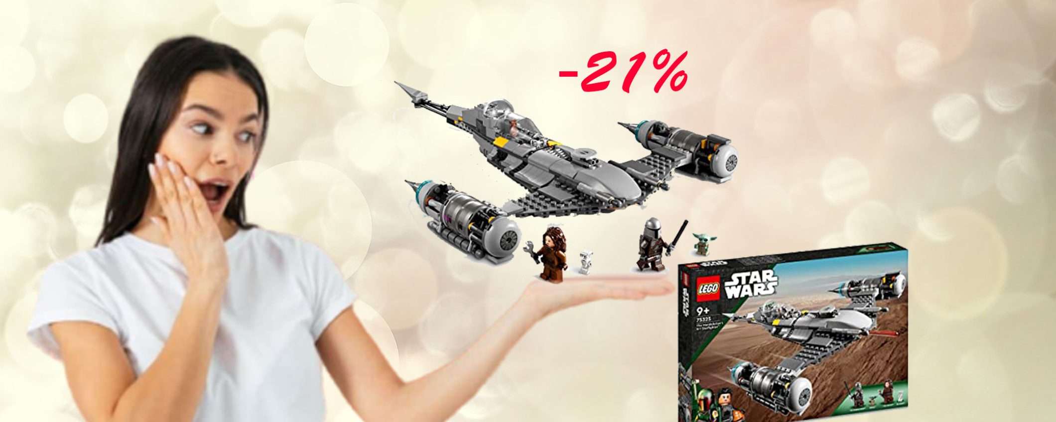 Set LEGO Star Wars Starfighter N-1 del Mandaloriano: sconto TOP (-21%) Set LEGO Star Wars Starfighter N-1 del Mandaloriano: sconto TOP (-21%)
